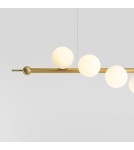 Lampy wiszące kule - Aldex Lampa Wisząca Wave 7 Mosiądz 7 x max 10W LED (1115T40) - product 3