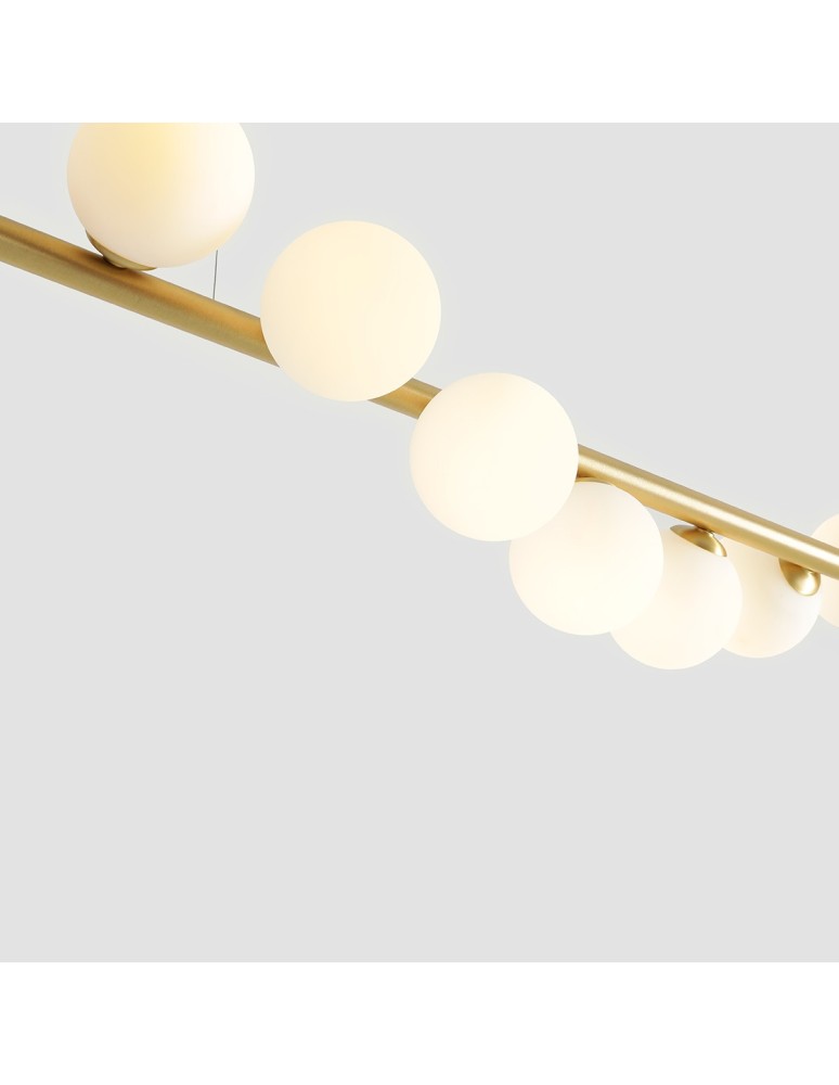 Aldex Lampa Wisząca Wave 7 Mosiądz 7 x max 10W LED (1115T40)