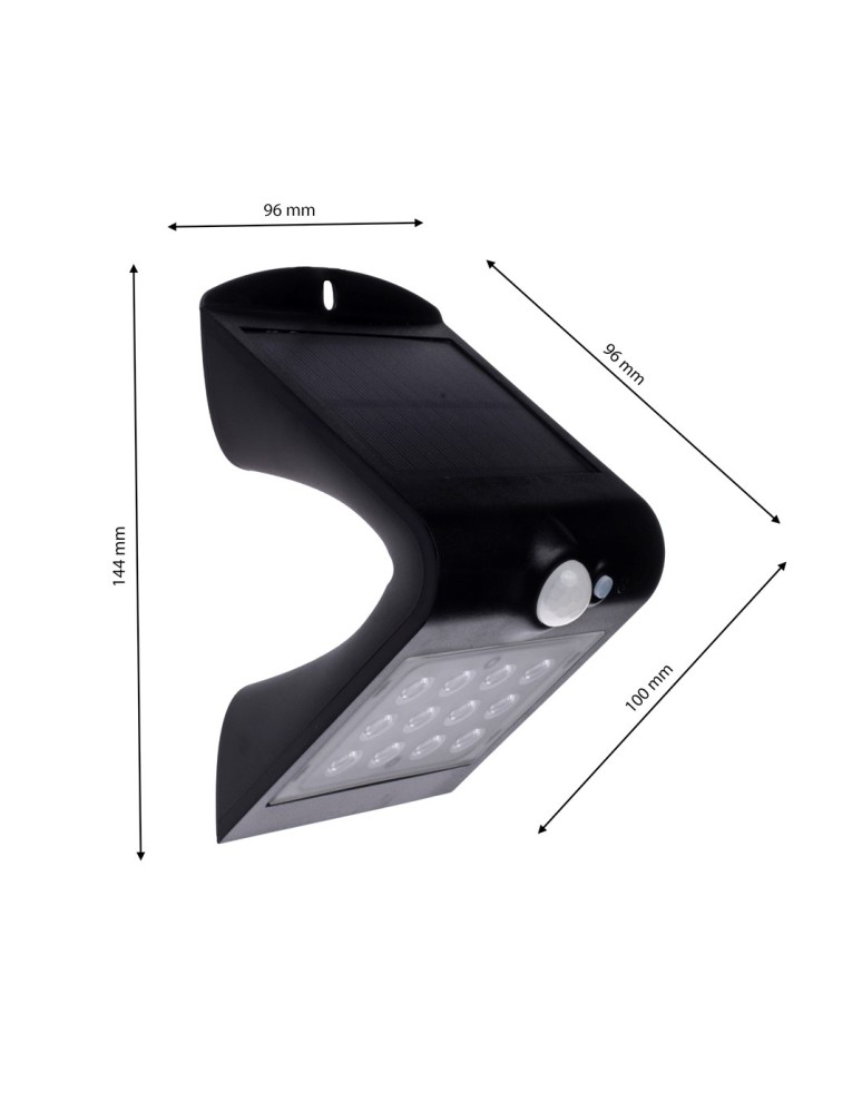 Eko-Light Lampka Solarna Butterfly Czarna 1,5W EKO3867 Eko-Light Lampka Solarna Butterfly Czarna 1,5W EKO3867