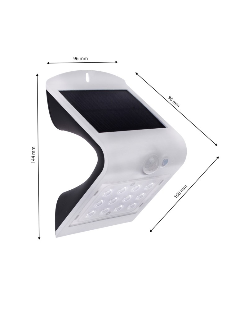 Eko-Light Lampka Solarna Butterfly Biała 1,5W EKO8817