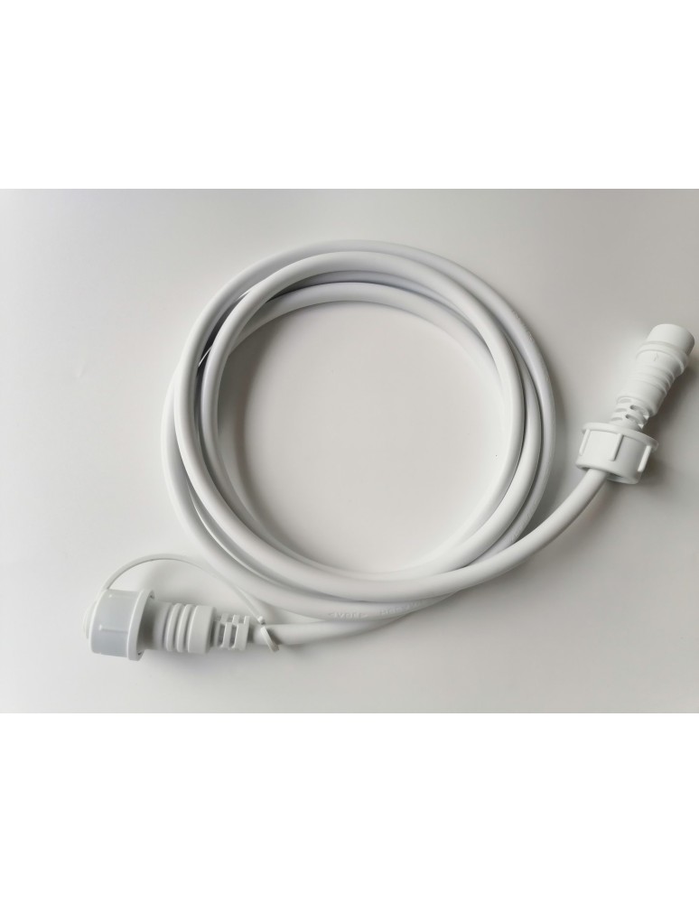 Eko-Light Kabel zasilający/przedłużacz BIAŁY do GIRILANDY 2m EKO7558