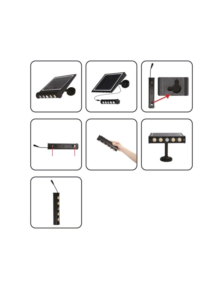 Eko-Light Lampa Solarna Talent 8W 4000K IP65 EKO8328 Eko-Light Lampa Solarna Talent 8W 4000K IP65 EKO8328