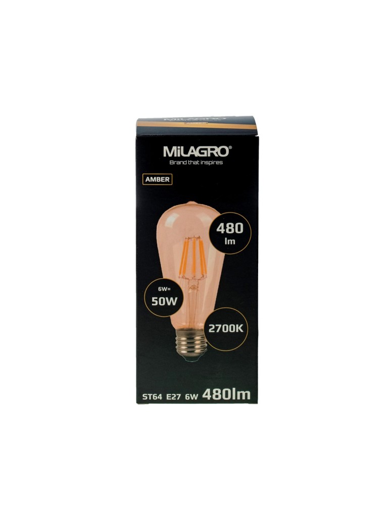 Eko-Light ŻARÓWKA FILAMENTOWA 6W ST64 E27 ML548 Eko-Light ŻARÓWKA FILAMENTOWA 6W ST64 E27 ML548