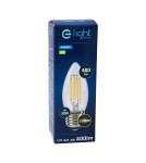 Eko-Light Żarówka Filamentowa LED 4W C37 E27 2700K EKZF003 Eko-Light Żarówka Filamentowa LED 4W C37 E27 2700K EKZF003