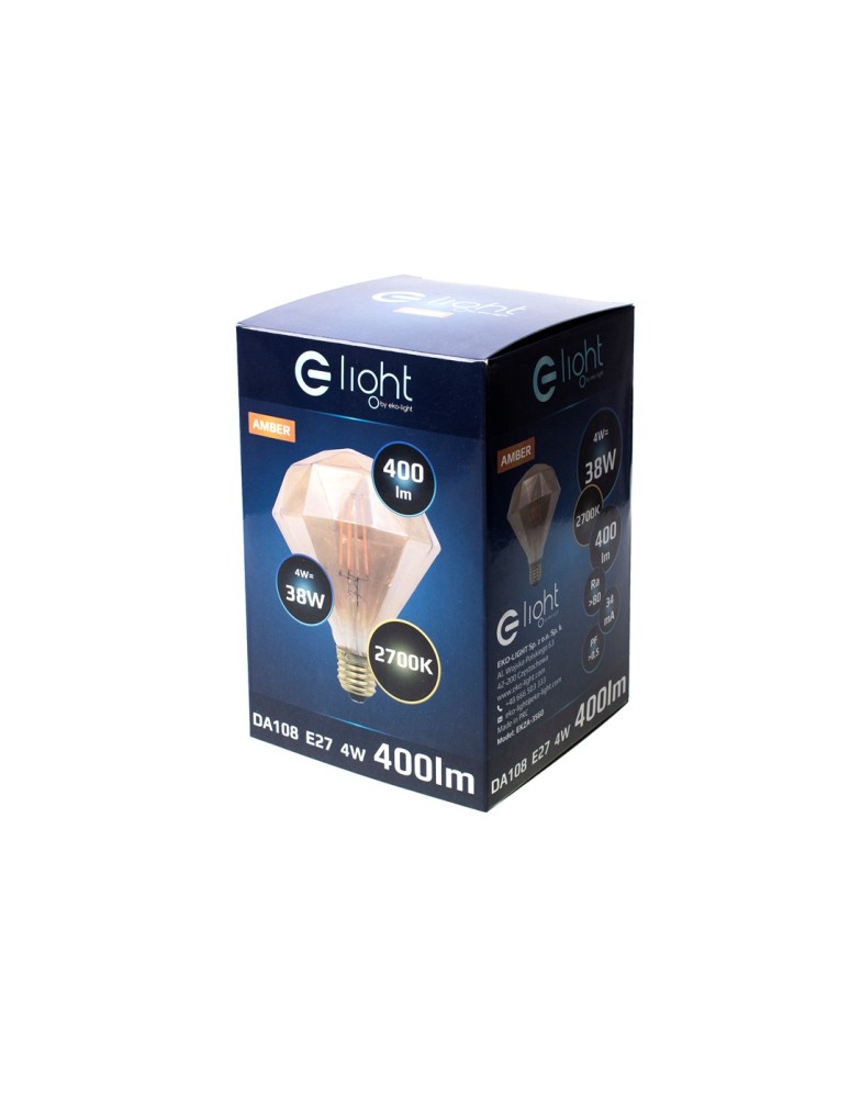 Eko-Light Żarówka Dekoracyjna 4W Diamond E27 EKZA3560 Eko-Light Żarówka Dekoracyjna 4W Diamond E27 EKZA3560