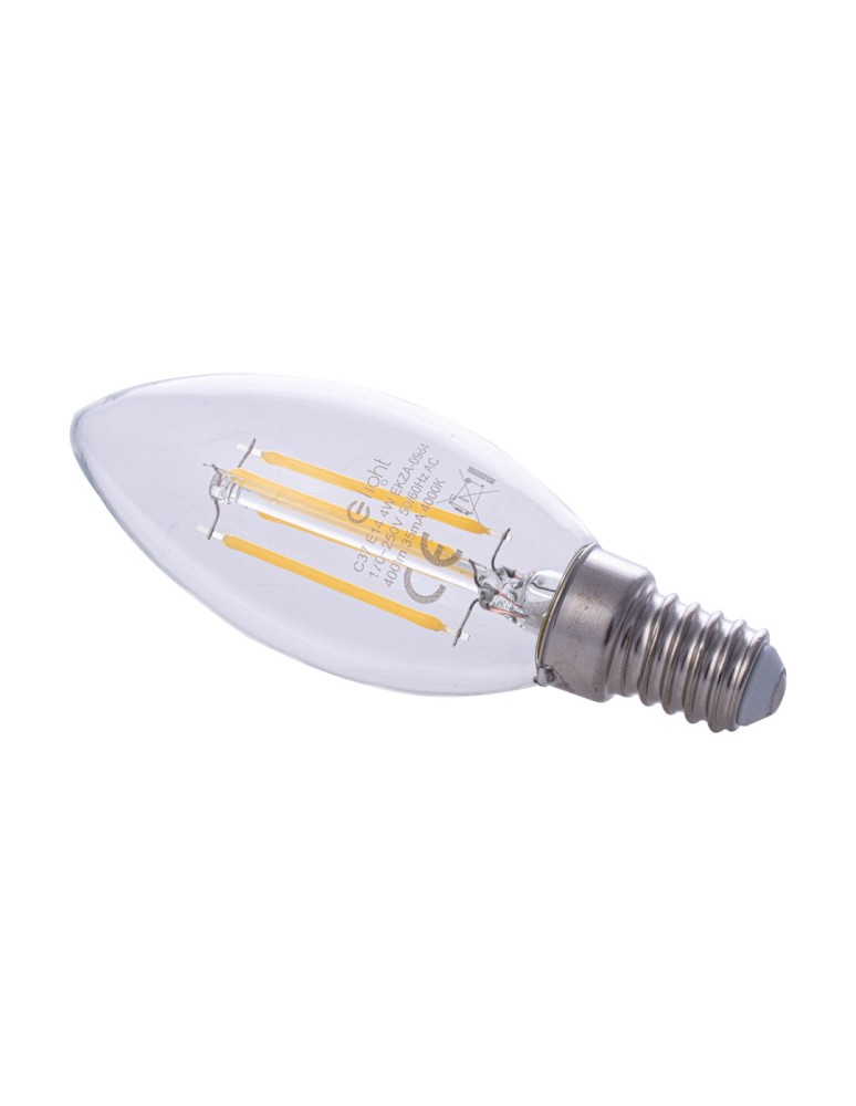 Eko-Light Żarówka Filamentowa LED 4W Świeczka E14 4000K EKZF0964