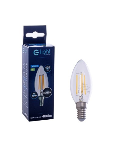 Eko-Light Żarówka Filamentowa LED 4W Świeczka E14 4000K EKZF0964 - product 2