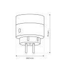 Przedłużacze i adaptery SMART - Eko-Light Wtyczka Wi-Fi Tuya Smart Pojedyńcza 10A IP20 EKSM7473 - product 8