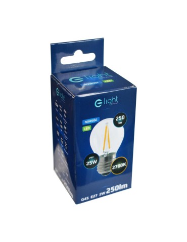 Eko-Light Żarówka Filamentowa LED 2W E27 G45 2700K EKZF1074 - produkt 2