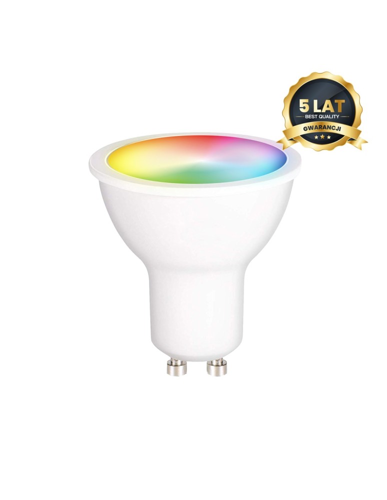 Eko-Light Żarówka LED Wi-FI GU10 5W Smart Tuya RGB+CCT+DIM EKSM6673 Eko-Light Żarówka LED Wi-FI GU10 5W Smart Tuya RGB+CCT+DIM EKSM6673