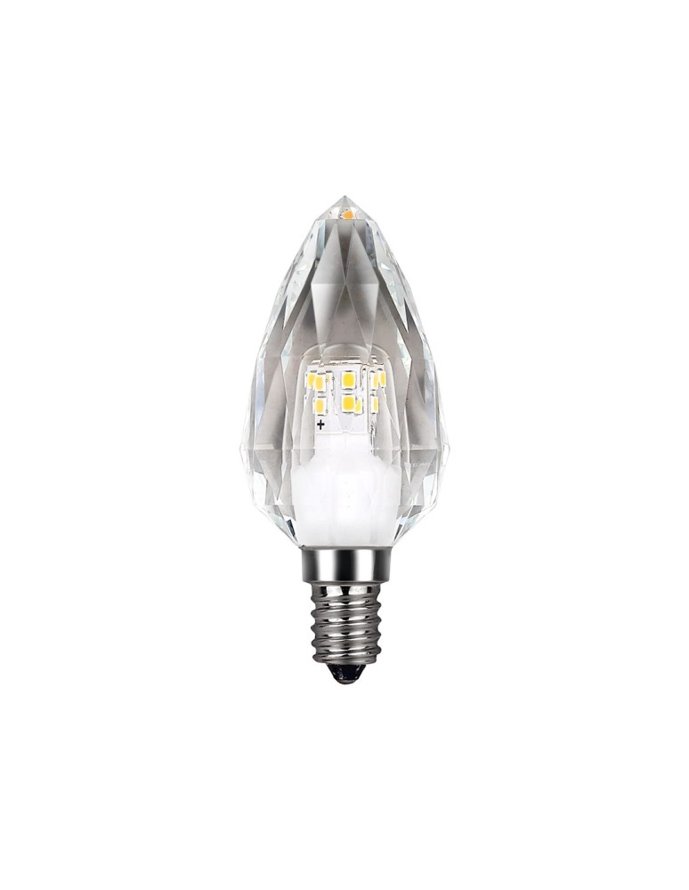 Eko-Light Żarówka LED 4W E14 C37 4000K Kryształ EKZA7697