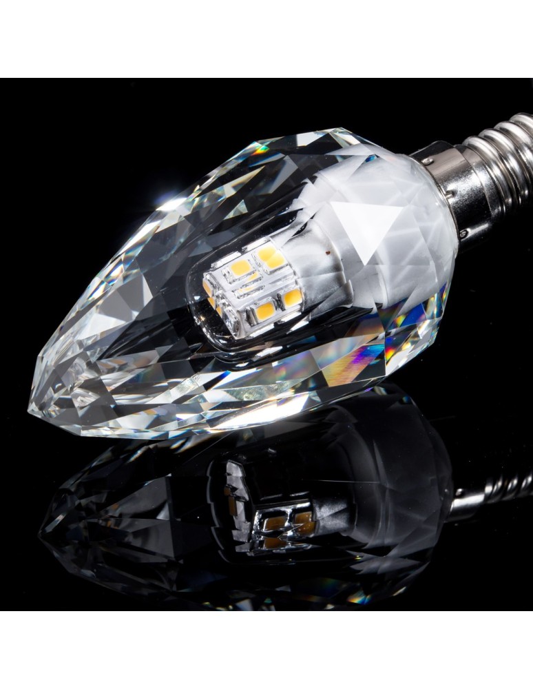 Żarówki LED E14 230V - Eko-Light Żarówka LED 4W E14 C37 4000K Kryształ EKZA7697 - product kolory-swiatla.pl 3