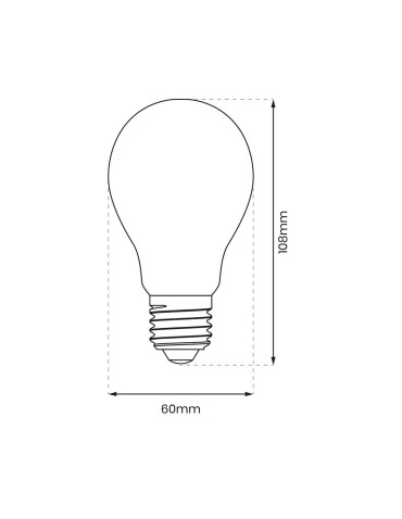 Eko-Light Żarówka Filamentowa LED 8W A60 E27 2700K EKZF8012 - produkt 2
