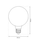 Eko-Light Żarówka Filamentowa LED 6W G125 E27 2700K Amber EKZF8016 Eko-Light Żarówka Filamentowa LED 6W G125 E27 2700K Amber EKZF8016
