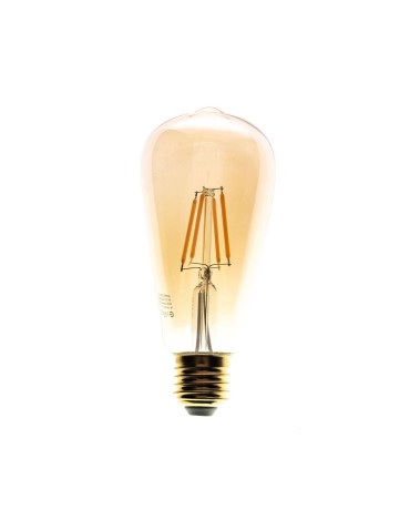 Eko-Light Żarówka Filamentowa LED 6W ST64 E27 2700K Amber EKZF8017
