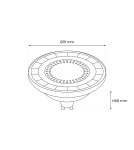 Eko-Light Żarówka LED 10W AR111 GU10 3000K/ Czarny AR8040 Eko-Light Żarówka LED 10W AR111 GU10 3000K/ Czarny AR8040