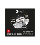 Eko-Light ŻARÓWKA AR111 - 10,5W GU10 4000K/ Czarny z odbłyśnikiem AR8617 Eko-Light ŻARÓWKA AR111 - 10,5W GU10 4000K/ Czarny z odbłyśnikiem AR8617