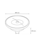 Eko-Light ŻARÓWKA AR111 - 10,5W GU10 4000K/ Czarny z odbłyśnikiem AR8617 Eko-Light ŻARÓWKA AR111 - 10,5W GU10 4000K/ Czarny z odbłyśnikiem AR8617