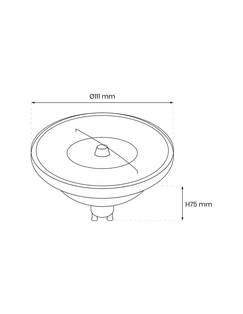Eko-Light ŻARÓWKA AR111 - 10,5W GU10 4000K/ Biały z odbłyśnikiem Ściemnialna AR8619 Eko-Light ŻARÓWKA AR111 - 10,5W GU10 4000K/ Biały z odbłyśnikiem Ściemnialna AR8619