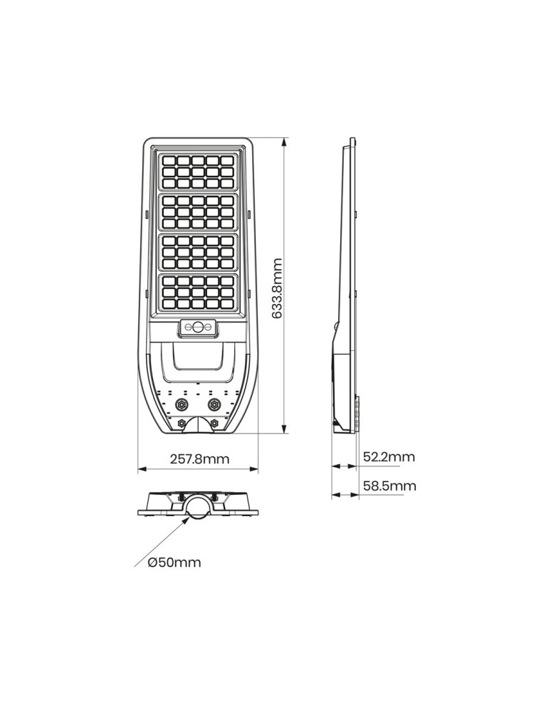 Eko-Light Latarnia Solarna Via 150W 1800lm 6000K EKO9095