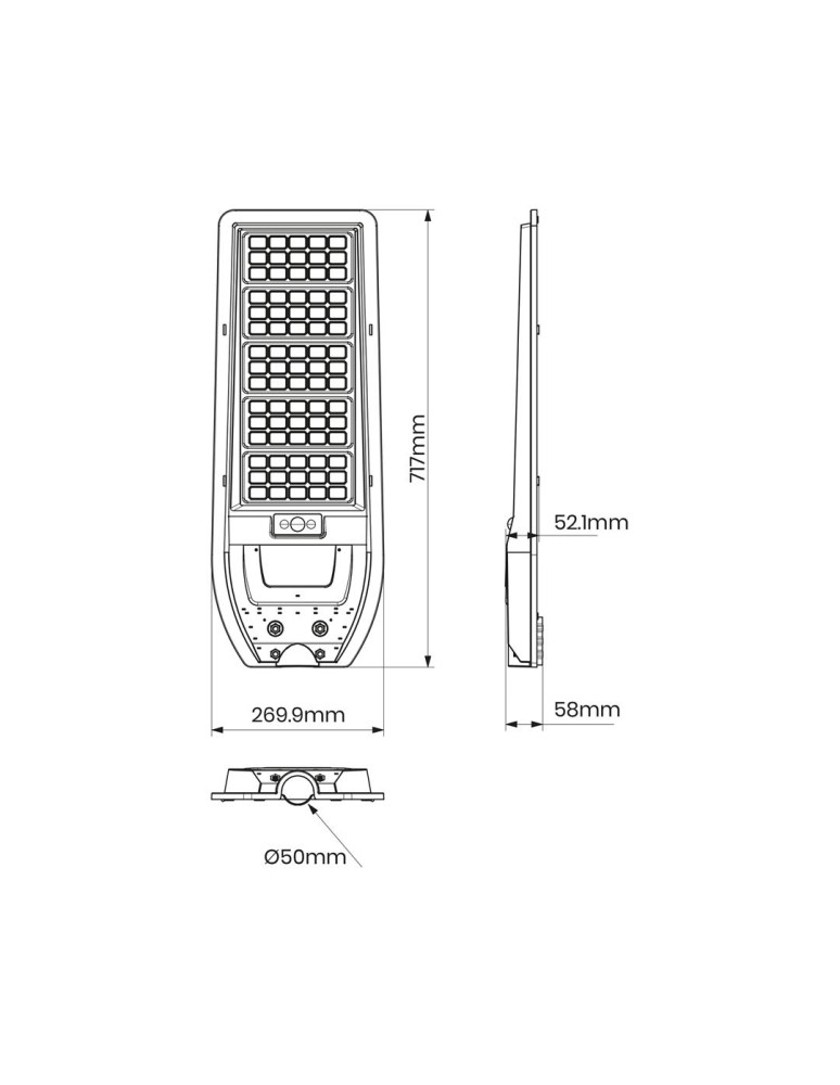 Eko-Light Latarnia Solarna Via 200W 2400lm 6000K EKO9096 Eko-Light Latarnia Solarna Via 200W 2400lm 6000K EKO9096