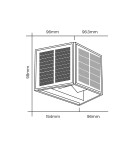 Eko-Light Kinkiet Solarny Wings 50lm 6000K EKO9098 Eko-Light Kinkiet Solarny Wings 50lm 6000K EKO9098