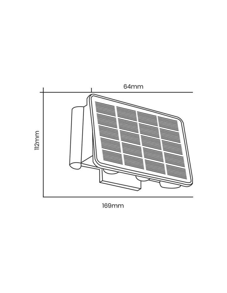 Eko-Light Kinkiet Solarny Alf 50lm 6000K EKO9100 Eko-Light Kinkiet Solarny Alf 50lm 6000K EKO9100
