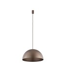 Lampy wiszące okrągłe - Nowodvorski HEMISPHERE SUPER L  Sufitowa Wisząca Max moc 8W GX53 Satynowy czekoladowy 10296 - product 1