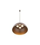 Lampy wiszące okrągłe - Nowodvorski HEMISPHERE SUPER L  Sufitowa Wisząca Max moc 8W GX53 Satynowy czekoladowy 10296 - product 2