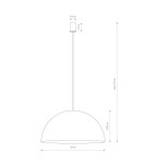 Lampy wiszące okrągłe - Nowodvorski HEMISPHERE SUPER L  Sufitowa Wisząca Max moc 8W GX53 Satynowy czekoladowy 10296 - product 4
