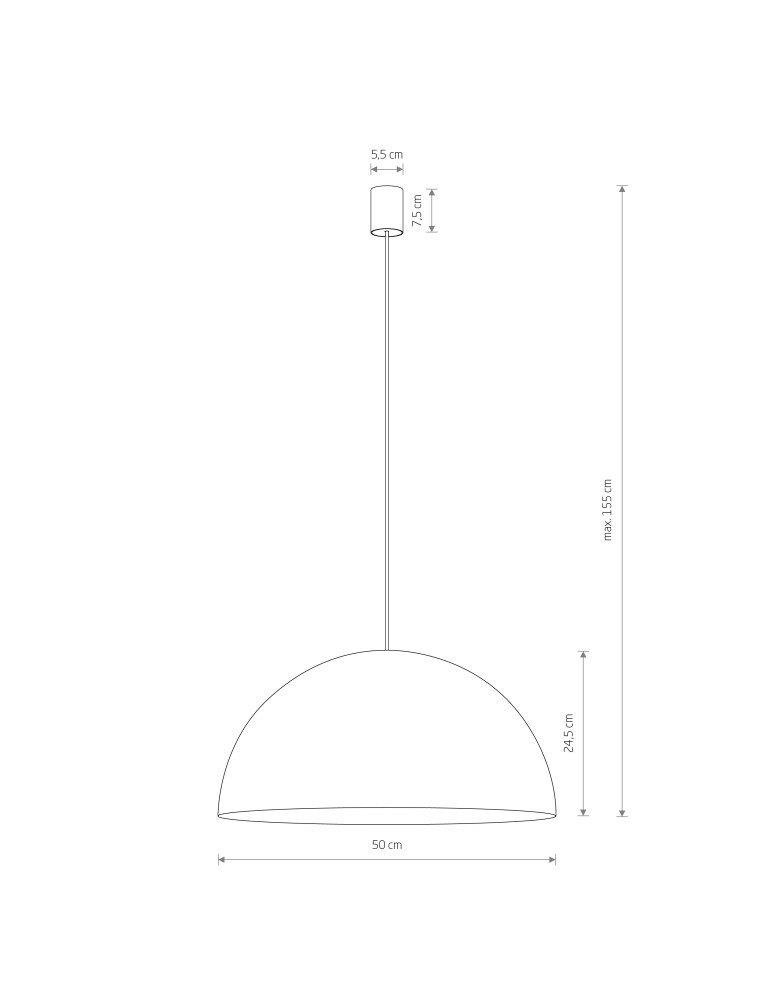 Nowodvorski HEMISPHERE SUPER L  Sufitowa Wisząca Max moc 8W GX53 Satynowy czekoladowy 10296