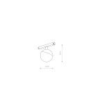 Lampy do szyn magnetycznych - Nowodvorski LVM LID LED 8W System konfigurowalny LVM Track System Lampa LED Max moc 8W LED 3000K Czarny 10152 - product 2