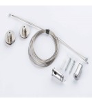 Akcesoria do szynoprzewodów magnetycznych - Nowodvorski LVM SUSPENSION KIT System konfigurowalny LVM Track System Akcesoria Natynkowe Chrom 10170 - product 1
