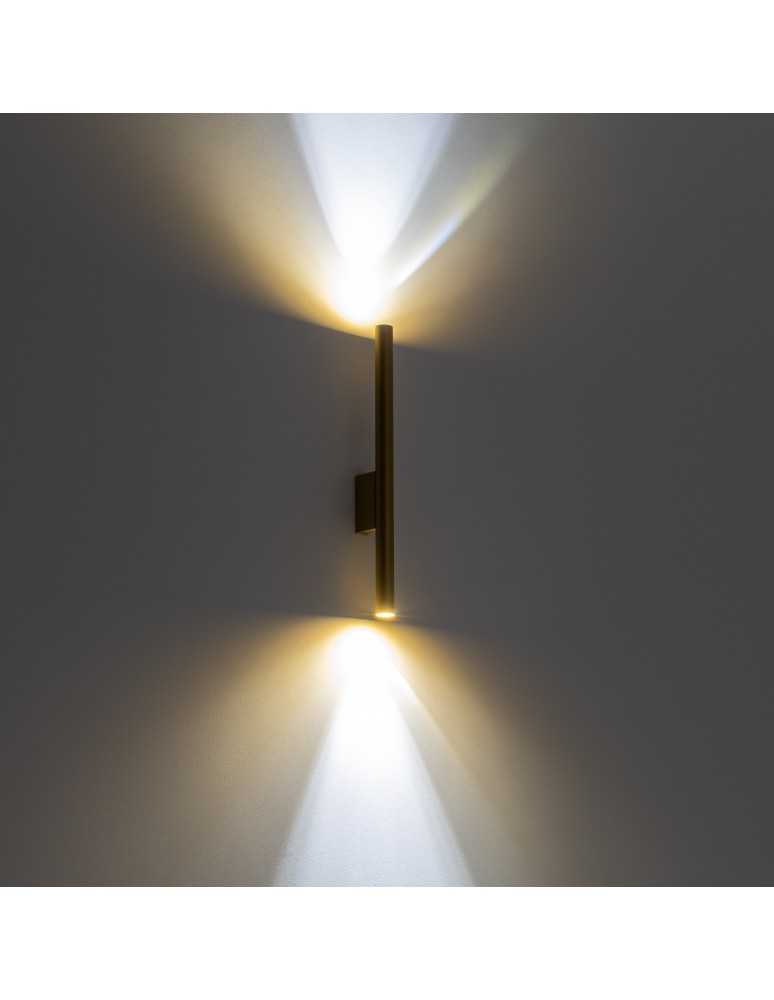 Nowodvorski LASER WALL Ścienna Kinkiet Max moc 10W only LED G9 Satynowy złoty 10562 Nowodvorski LASER WALL Ścienna Kinkiet Max moc 10W only LED G9 Satynowy złoty 10562