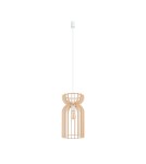 Lampy wiszące drewniane - Nowodvorski KYMI A  Sufitowa Wisząca Max moc 60W E27 Naturalne drewno 10570 - product 1