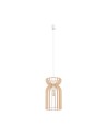 Nowodvorski KYMI A  Sufitowa Wisząca Max moc 60W E27 Naturalne drewno 10570