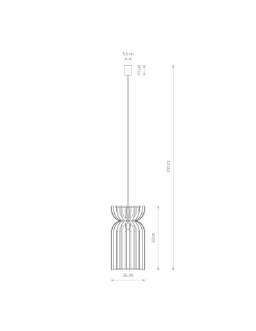 Nowodvorski KYMI A  Sufitowa Wisząca Max moc 60W E27 Naturalne drewno 10570 - produkt 2