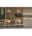 Lampy wiszące drewniane - Nowodvorski KYMI C  Sufitowa Wisząca Max moc 60W E27 Naturalne drewno 10572 - product 4
