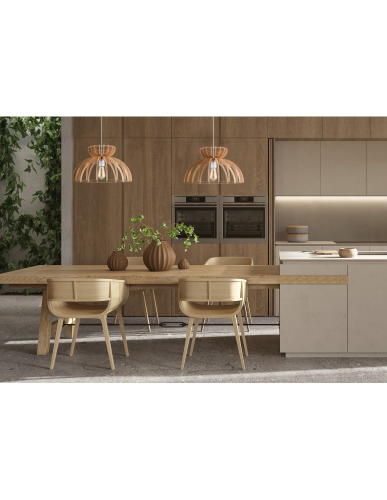 Nowodvorski KYMI C  Sufitowa Wisząca Max moc 60W E27 Naturalne drewno 10572