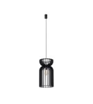 Lampy wiszące drewniane - Nowodvorski KYMI A  Sufitowa Wisząca Max moc 60W E27 Czarny 10573 - product 1