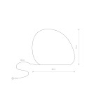 Kule ogrodowe - Nowodvorski STONE L Zewnętrzna  Przenośna Max moc 25W E27 Biały 10581 - product 3