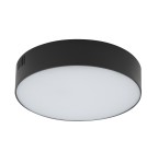 Plafony okrągłe - Nowodvorski LID ROUND LED 25W  Sufitowa Plafon Max moc 25W LED 3000K Czarny 10407 - product 1