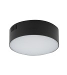 Plafony okrągłe - Nowodvorski LID ROUND LED 15W  Sufitowa Plafon Max moc 15W LED 4000K Czarny 10415 - product 1