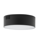 Plafony okrągłe - Nowodvorski LID ROUND LED 15W  Sufitowa Plafon Max moc 15W LED 4000K Czarny 10415 - product 2