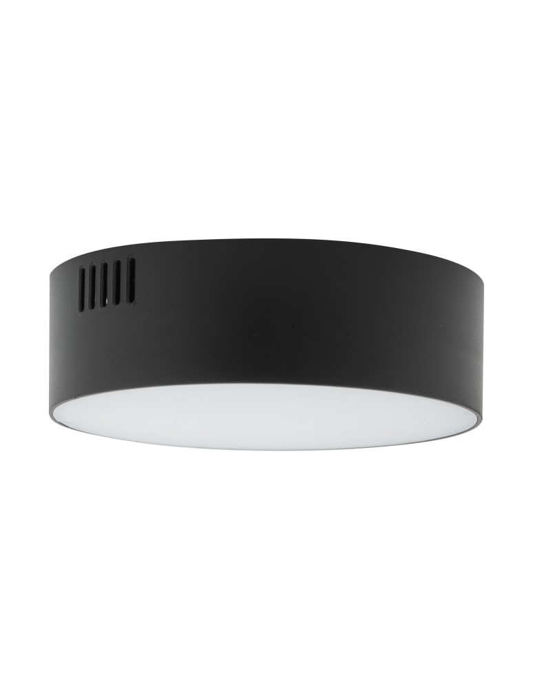 Plafony okrągłe - Nowodvorski LID ROUND LED 15W  Sufitowa Plafon Max moc 15W LED 4000K Czarny 10415 - product kolory-swiatla.pl 2