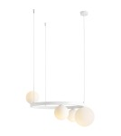 Lampy wiszące kule - Aldex Lampa Wisząca Garda 4 Ring White 3 x max 10W LED / 1 x max 15W LED (1099L_R) - product 1