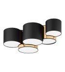 Lampy sufitowe z abażurem - TK Lighting MONA GOLD LAMPA SUFITOWA 5 PŁ 3447 - product 1