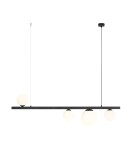 Lampy wiszące kule - Aldex Lampa Wisząca Garda 4 Czarny 3 x max 10W LED / 1 x max 15W LED (1099L1) - product 1
