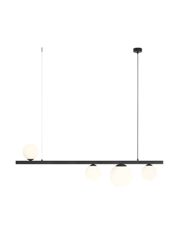 Aldex Lampa Wisząca Garda 4 Czarny 3 x max 10W LED / 1 x max 15W LED (1099L1)