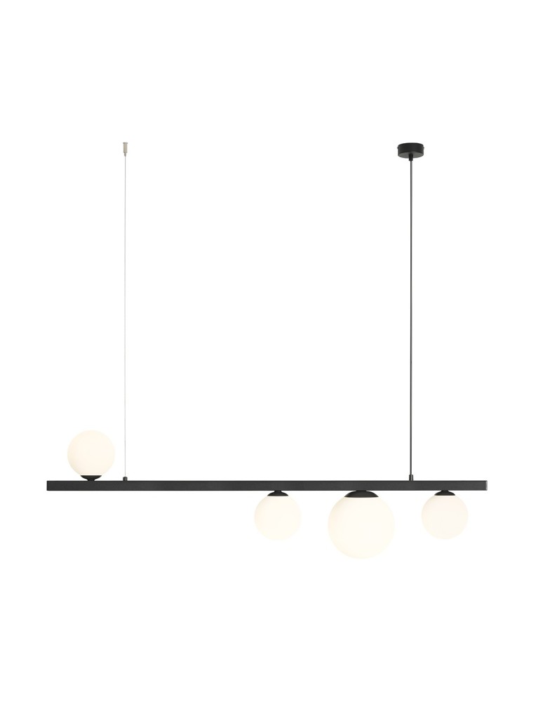 Aldex Lampa Wisząca Garda 4 Czarny 3 x max 10W LED / 1 x max 15W LED (1099L1)